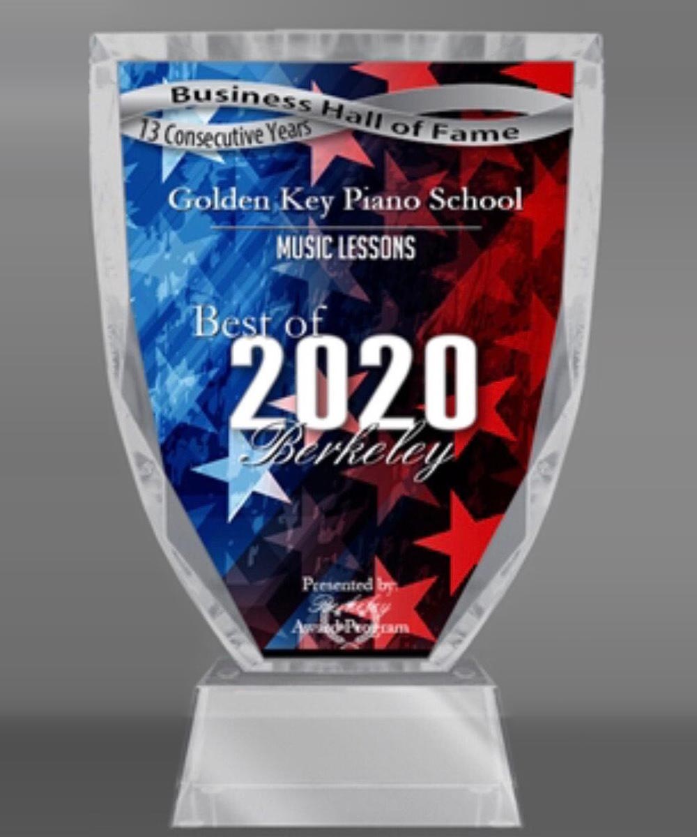 Best of Berkeley 2020 Award - Piano School near me